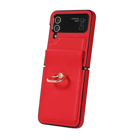 New Samsung Z Flip 3 Folding Screen Phone Case Z Flip 4 Anti Drop Protective Cover Ring Phone Case - V.I.P Digital Presence