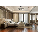6 Light Modern Sputnik Lights Semi Flush Mount Ceiling Light Black Finished - V.I.P Digital Presence