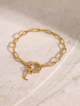 18K Gold-Plated Stainless Steel Letter L Bracelet - V.I.P Digital Presence