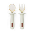 Adjustable color PPSU silicone fork and spoon set, children's stainless steel spoon and fork, baby training supplementary food tableware set of 2 pieces - V.I.P Digital Presence