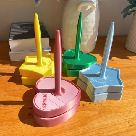 Vertical Shiny-Design Yarn Spinners and Holders: Rotary Plastic Tools for Textile Wool, Agri Wool, and Knitting Enthusiasts - V.I.P Digital Presence