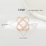 Creative Rice King Star Gold-Plated Scarf Buckle Multi-Purpose X Cross Hollow Smooth Surface Scarf Square Shawl Buckle - V.I.P Digital Presence