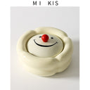 Light luxury and high-end feeling, home living room, anti fly ash with lid, office, high-end and atmospheric level, ceramic creative ashtray - V.I.P Digital Presence