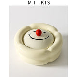 Light luxury and high-end feeling, home living room, anti fly ash with lid, office, high-end and atmospheric level, ceramic creative ashtray - V.I.P Digital Presence
