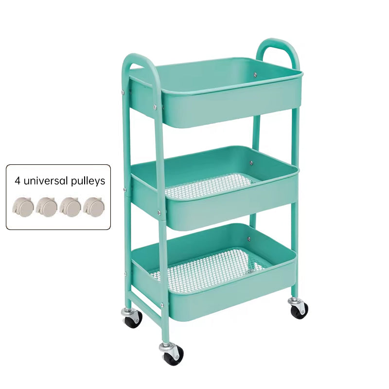 3 - tier rolling metal utility cart with wheels. Multifunctional, for kitchen, etc. Model: FRUTA - 001 1690 2090 - V.I.P Digital Presence