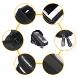 Bolsa para bicicleta, bolsa para viga delantera, bolsa para el tubo superior del coche, bolsa para teléfono móvil, equipo para bicicleta de montaña y carretera 