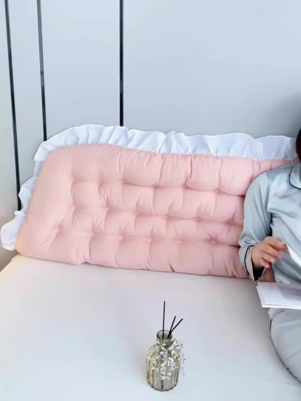 Bedside cushions soft pack bed pillow dormitory reading large back cushion pillow girl sleeping sofa waist protection gift - V.I.P Digital Presence
