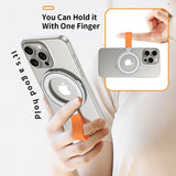 Magnetic Cell Phone Ring Holder for MagSafe Magnet Stand with Strap for IPhone 13 14 15 Samsung Mac Safe Removable Grip Bracket - V.I.P Digital Presence