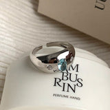 Dopamine love colored zircon diamond ring female niche index finger high-end fashion personality open ring - V.I.P Digital Presence