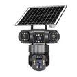 V380 360-Degree Panoramic 3-View 3-Lens Wireless WiFi/4G Solar-Powered Camera Surveillance System - V.I.P Digital Presence