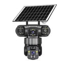 V380 360-Degree Panoramic 3-View 3-Lens Wireless WiFi/4G Solar-Powered Camera Surveillance System - V.I.P Digital Presence