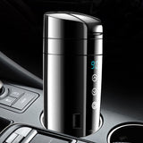 70W Real-time Temperature Vehicle Heating Cup 12V 24V Waterproof Stainless Steel Car Kettle Water Heater Car Mug Travel Kettle - V.I.P Digital Presence