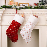 Christmas decoration supplies, high-end Christmas socks, red Christmas stockings, gift bags, tree hanging gift socks - V.I.P Digital Presence