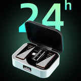 S18 wireless lavalier microphone charging compartment noise reduction reverberation digital display little bee live microphone - V.I.P Digital Presence