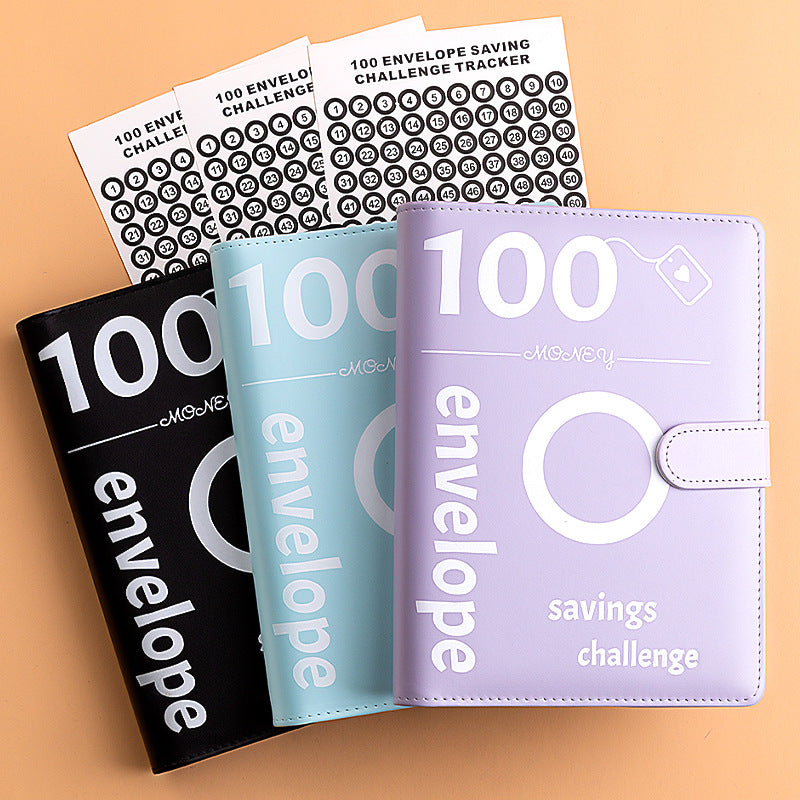 100 Envelope Challenge Binder Couple Save Money Challenge Envelope Sheet Pocket Book - V.I.P Digital Presence
