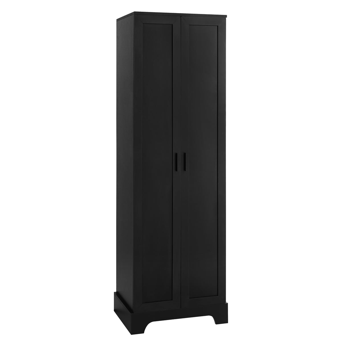 Storage Cabinet with Two Doors for Bathroom, Office, Adjustable Shelf, MDF Board, Black - V.I.P Digital Presence