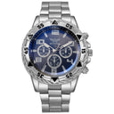 Men's casual sports men's watch steel strap quartz watch large dial - V.I.P Digital Presence