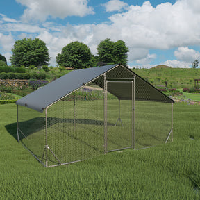 Metal chicken cage, three support steel wire impregnated mesh cage, Oxford cloth silver plated waterproof and UV resistant - V.I.P Digital Presence