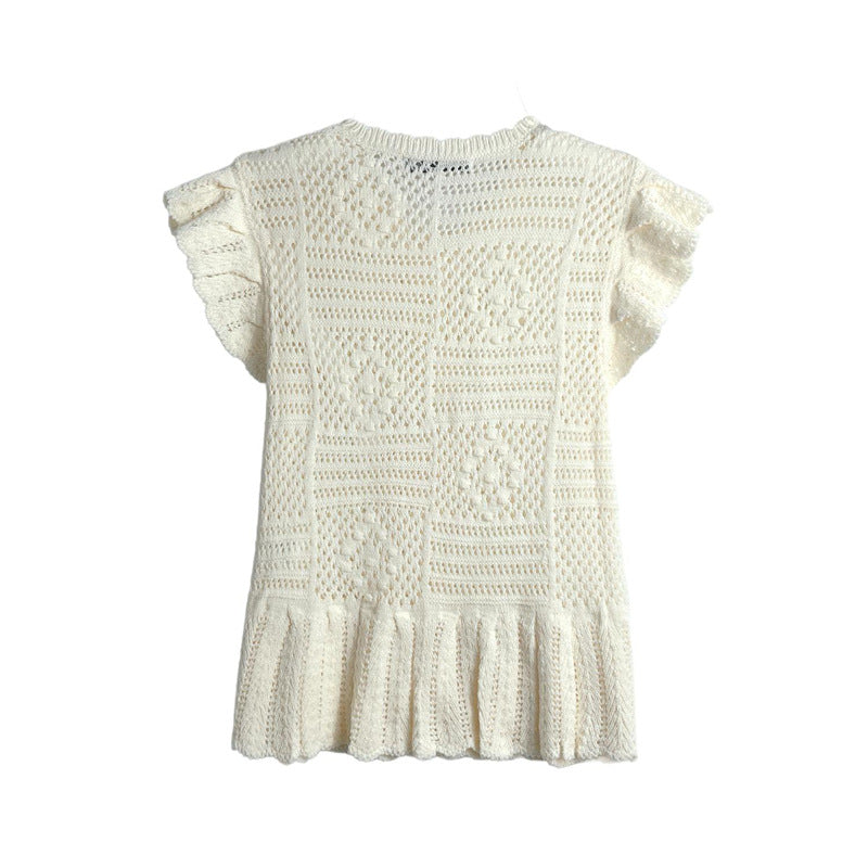 Spring New  Style Round Neck Solid Color Women's Unique Design Knitwear - V.I.P Digital Presence
