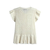 Spring New  Style Round Neck Solid Color Women's Unique Design Knitwear - V.I.P Digital Presence