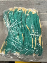 latex coated work gloves, green palm latex coated work gloves - cotton/polyester shell, size 10, 1 pack, 12 pairs - V.I.P Digital Presence