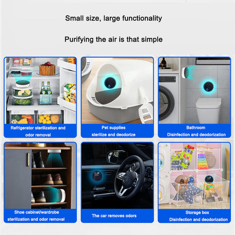 Portable deodorizing deodorizing sterilizing air purifier - V.I.P Digital Presence