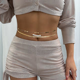 Three layer metal wind versatile waist chain WAIST CHAIN sexy imitation pearl body chain - V.I.P Digital Presence