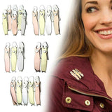 2/3/4/5/6 Sisters Pin Best Friends Pin Sisterhood Brooch Tricolor Brooch Handmand Christmas New Year Gift Durable Metal Brooches - V.I.P Digital Presence