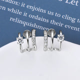 Moissanite 925 Sterling Silver Earrings - V.I.P Digital Presence
