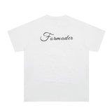 Niche High Street Floral Letter Print Short Sleeve T-Shirt INS Trendy American Summer Men's Casual Crew Neck Half Sleeve - V.I.P Digital Presence