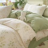 Double Gauze Four-Piece Set Jacquard Small Bamboo Cotton Three-Piece Set Student Dormitory INS Fresh Floral Bedding - V.I.P Digital Presence