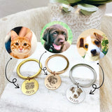 Pet sketch necklace portrait cat puppy pet DIY engraving keychain - V.I.P Digital Presence