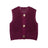 Street Fashion Crochet Hollow Vest Solid Color Versatile Round Neck Jacket - V.I.P Digital Presence