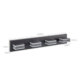 LED Modern Black Vanity Lights, 4-Lights Acrylic Matte Black Bathroom Vanity Lights Over Mirror - V.I.P Digital Presence