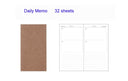 4.3x8.3 Midori Traveler's Notebook Refill 110mmx210mm Blank Dot Grid Paper Graph-paper Ruled 32 sheets - V.I.P Digital Presence