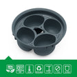 Kitchen Egg Steamer Food PP Egg Holder 4-Hole Egg Steamer High Temperature Resistant Egg Boiler - V.I.P Digital Presence