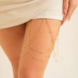 Pure desire butterfly tassel leg chain female sweet cool multi-layer chain star shaped leg ring sexy thigh chain - V.I.P Digital Presence
