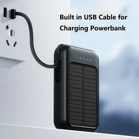 Mini solar power bank comes with a 20000mAh outdoor camping portable large capacity mobile power supply - V.I.P Digital Presence