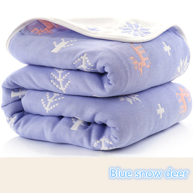 Baby Blankets Newborn Muslin Cotton 6 Layers Thick Swaddle Kids Receiving Blankets Children Cover Bedding - V.I.P Digital Presence