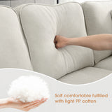 [VIDEO provided] [New] 108*85.5" Modern U Shape Sectional Sofa 7 Seat Fabric Sectional Sofa Set - V.I.P Digital Presence