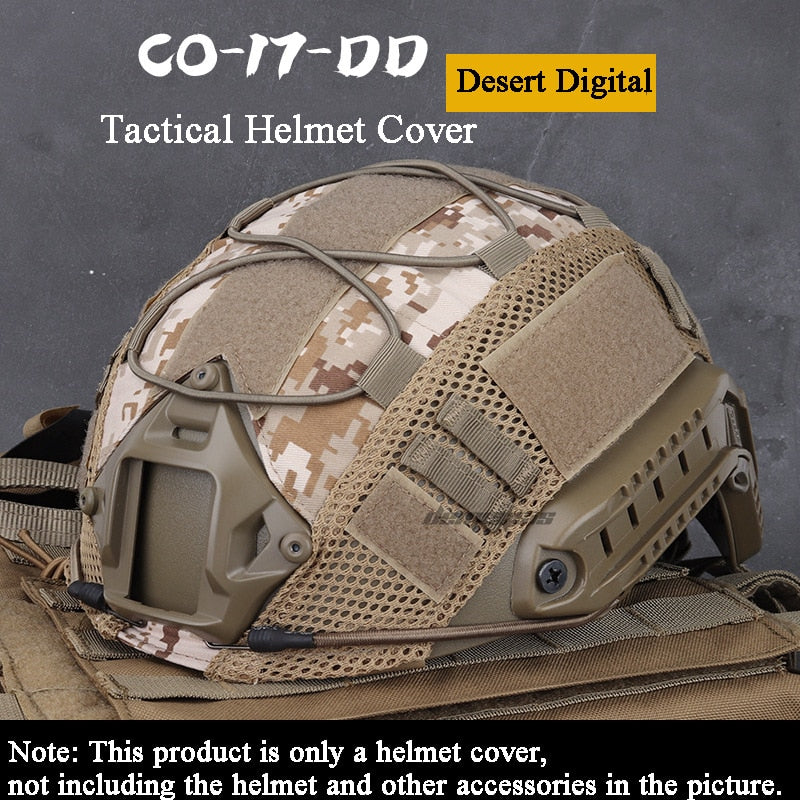 Tactical Helmet Cover for  Fast MH PJ BJ Helmet Airsoft Paintball Army Helmet Cover Military Accessories - V.I.P Digital Presence