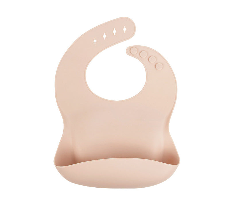 Bolsa de arroz de silicona para bebé, babero de bolsa de arroz para bebé, toalla de saliva para bebé, bolsa bucal impermeable, sin lavado y a prueba de aceite 