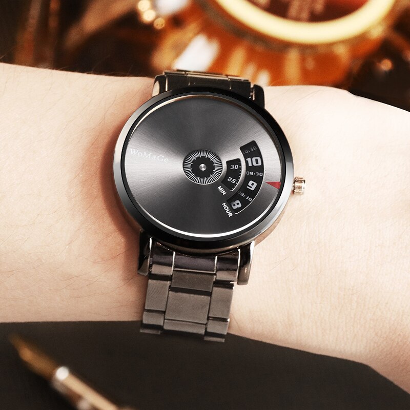 WoMaGe Fashion Watch Men Watches Stainless Steel Creative Men's Watches Male Wristwatch Luxury Mens Clock reloj mujer bayan saat - V.I.P Digital Presence