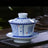 Ceramic set, three talents, covered bowl, old clay, retro kung fu tea set, tea bowl, underglaze tiger cup, Jingdezhen - V.I.P Digital Presence