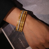 18K Gold-Plated Czech Diamond Bracelet - V.I.P Digital Presence