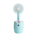 New Rotary Spray Fan USB Rechargeable Mini Humidifier Portable Silent Shaking Head Fan - V.I.P Digital Presence