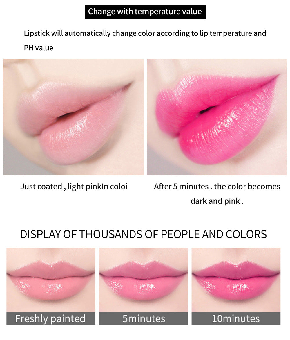 HANDAIYAN Warm Lipstick Flower Color Changing Moisturizing Lipstick Is Not Easy To Fade And Does Not Take Off Makeup - V.I.P Digital Presence
