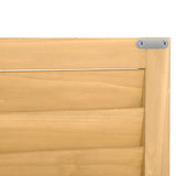 Wooden Garden Shed 3-tier Patio Storage Cabinet Outdoor Organizer Wooden Lockers with  Wood (Natural Wood Color -Shutter Design) - V.I.P Digital Presence
