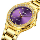 MISSFOX 2742 Elegant Woman Watch Luxury Brand Female Wristwatch Japan Movt 30M Waterproof Gold Expensive Analog Geneva Quartz Watch - V.I.P Digital Presence