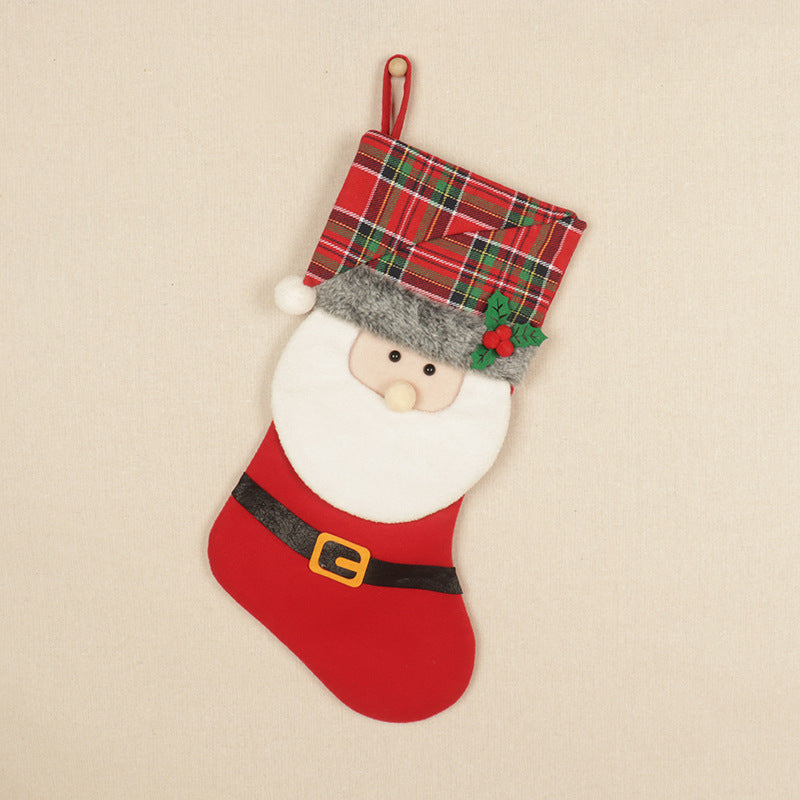 Christmas Stockings Red Santa Claus Snowman Biscuits Deer Gift Bag Christmas Tree Pendant - V.I.P Digital Presence